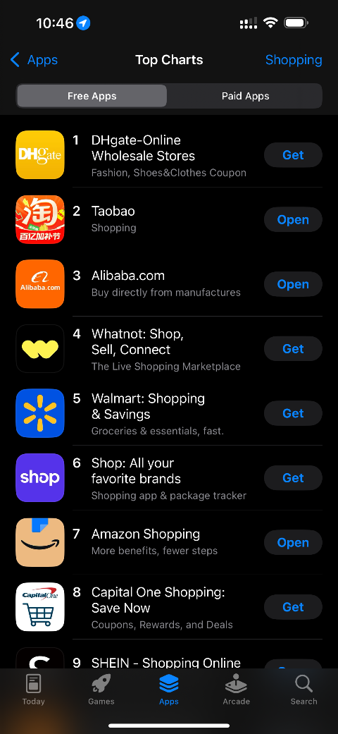 牛弘配资 阿里国际站升至美国APP下载榜第三